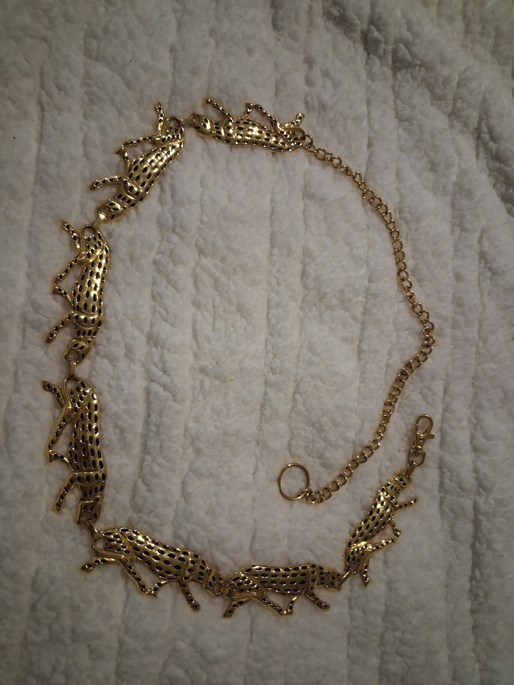 Vintage Signed “NI 97” Jaguar Gold Chain Belt Excellent Vintage Condition - Picture 3 of 13